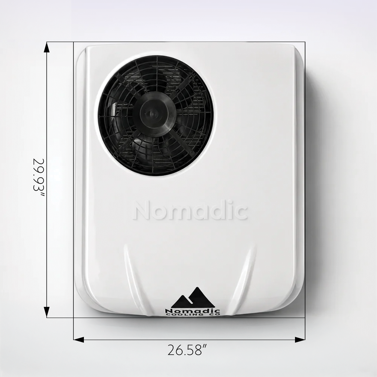 Nomadic Cooling X2 Helix 12V rooftop RV air conditioner, Arctic White - view 4