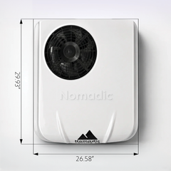 Nomadic Cooling X2 Helix 12V rooftop RV air conditioner, Arctic White - view 4