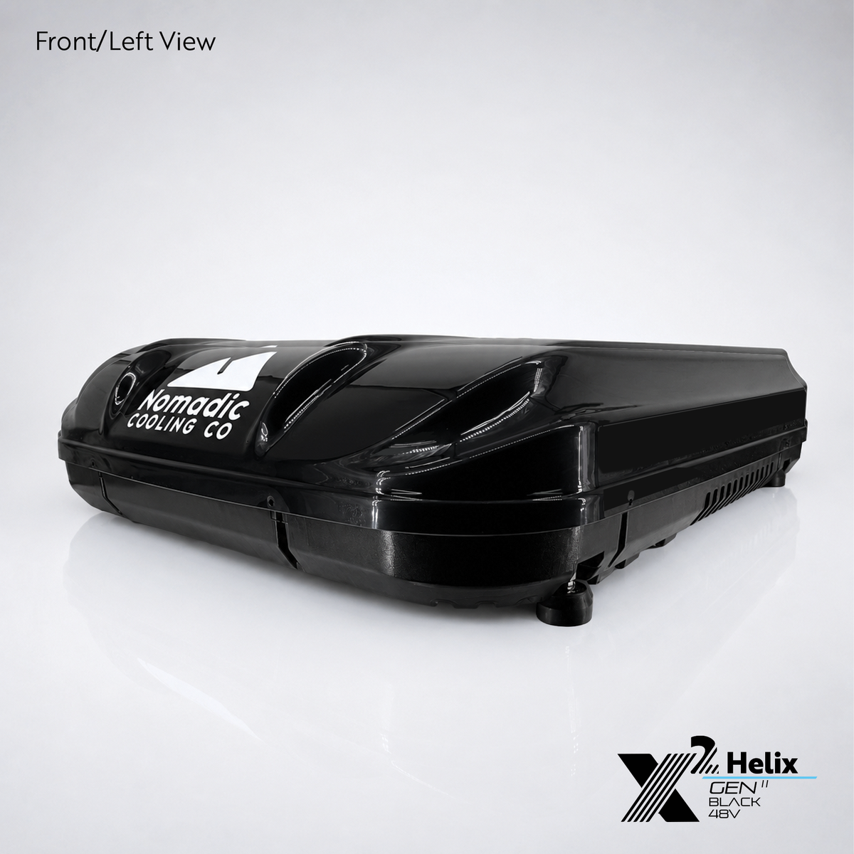 Nomadic Cooling X2 Helix 48V rooftop RV air conditioner, Obsidian Black