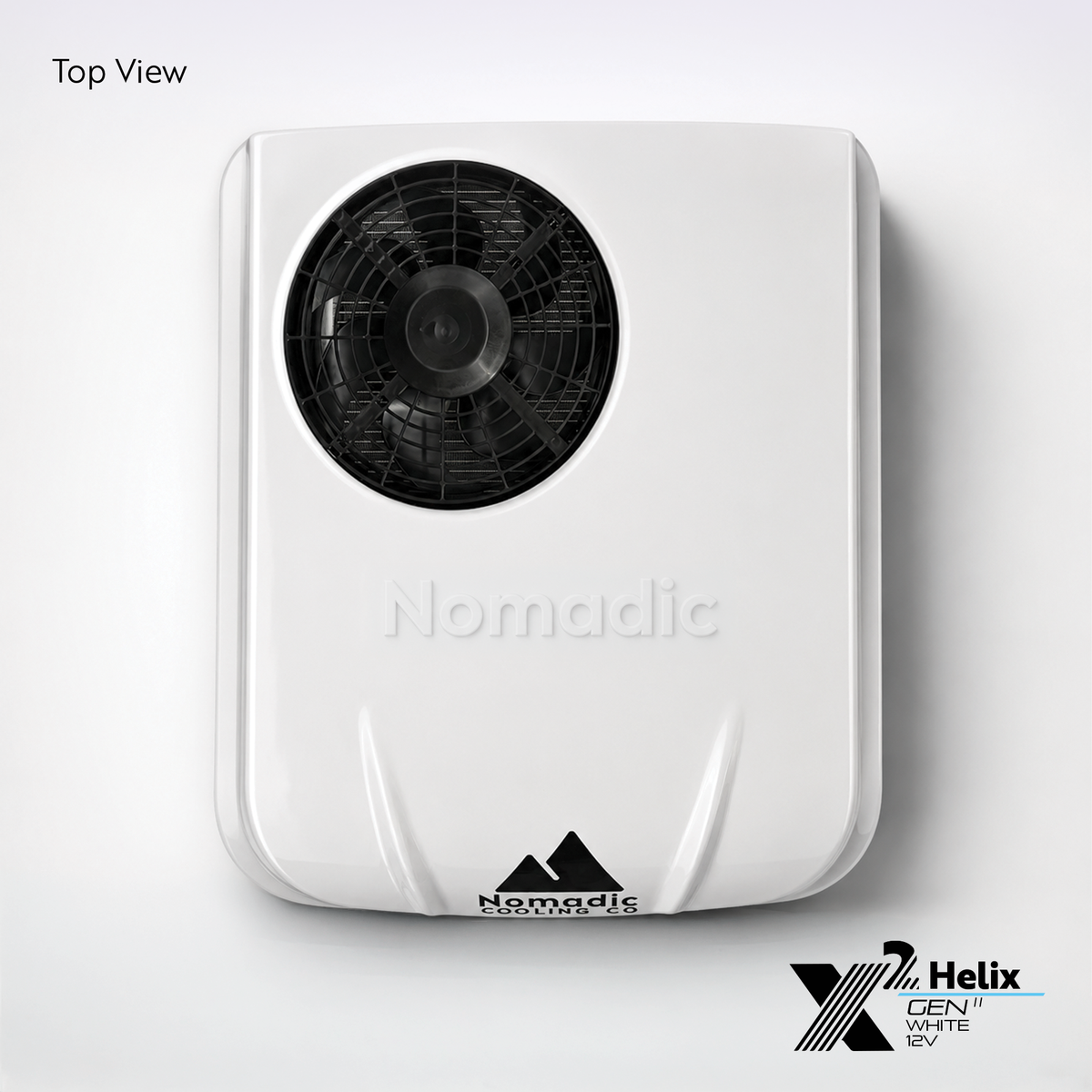 Nomadic Cooling X2 Helix 12V rooftop RV air conditioner, Arctic White