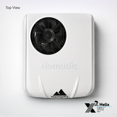 Nomadic Cooling X2 Helix 12V rooftop RV air conditioner, Arctic White