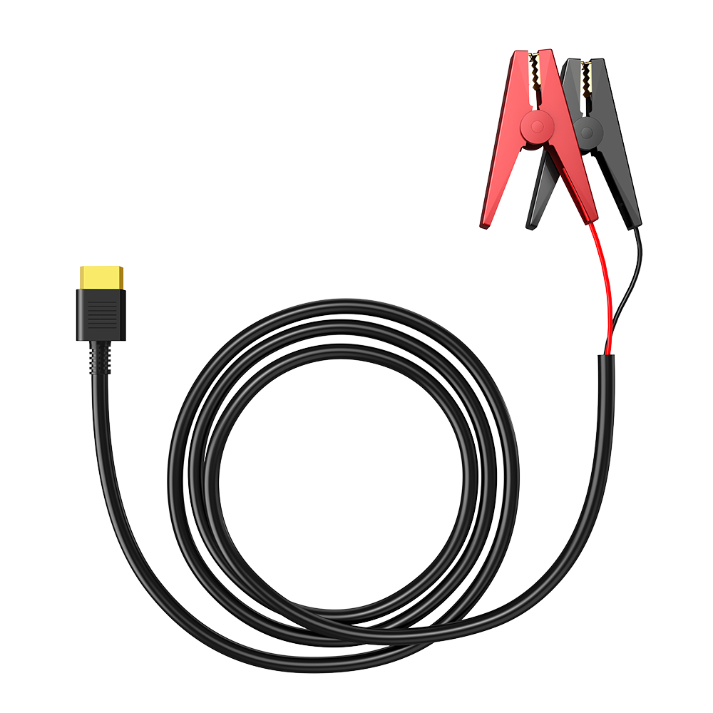 BLUETTI 12V 24V lead-acid battery charging cable with clamps