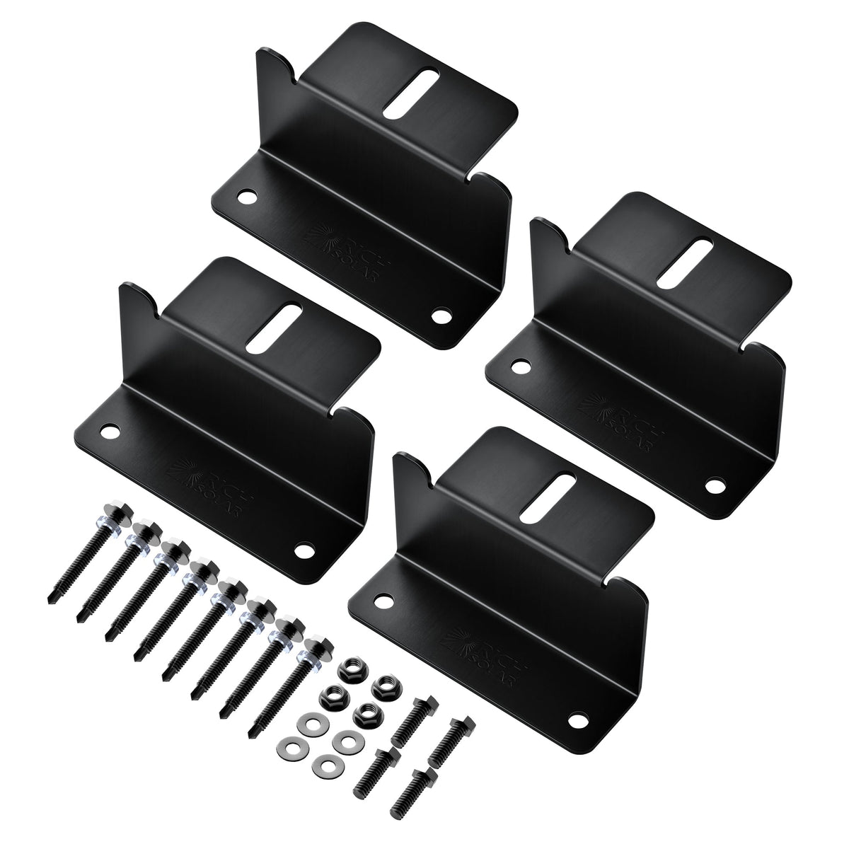 Rich Solar Z-Brackets Mounting Hardware Z-Brackets with Screws
