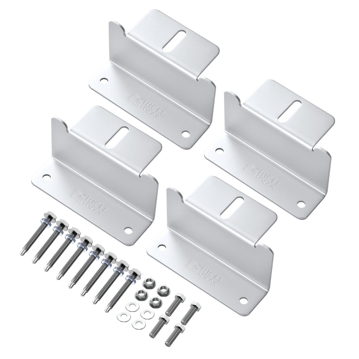 Rich Solar Z-Brackets Mounting Hardware Z-Brackets with Screws