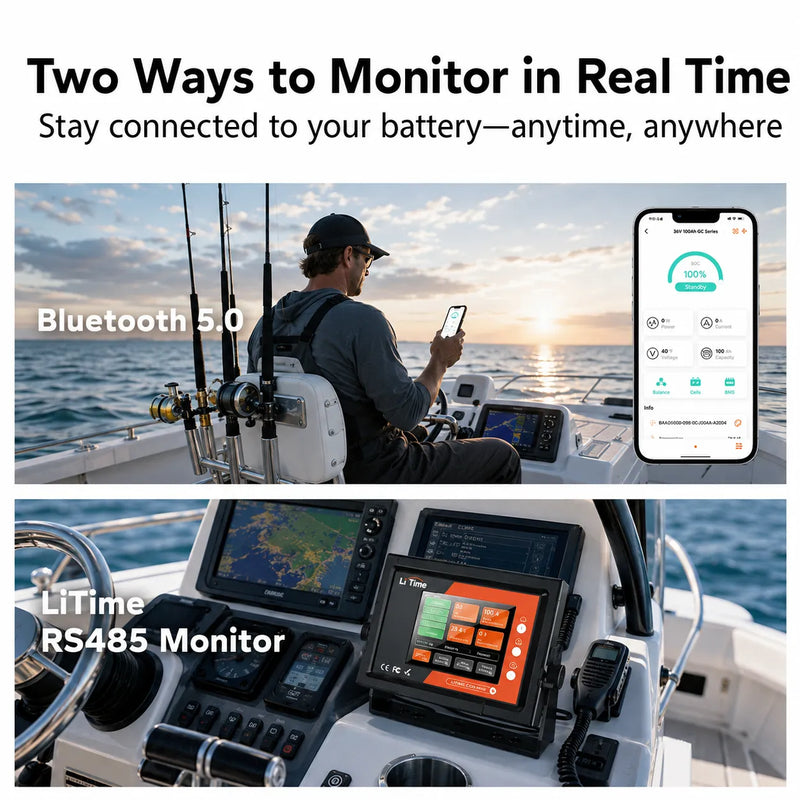 LiTime 36V 100Ah Bluetooth LiFePO4 Battery