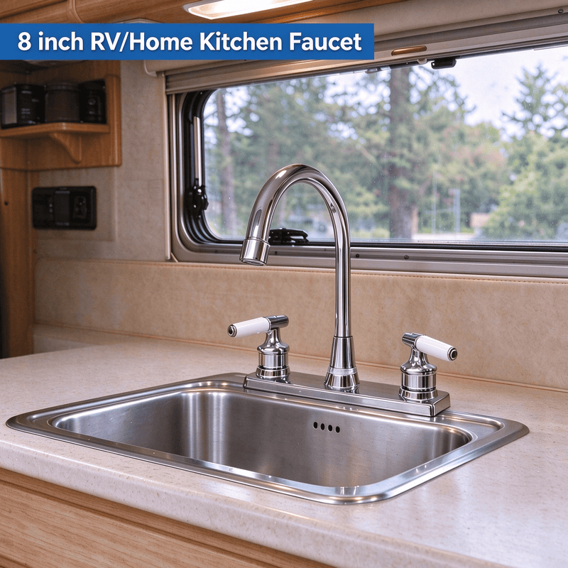 8 inch RV kitchen faucet, view 4