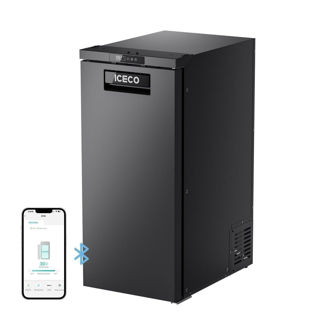 ICECO BF86 91QT 12V front door RV and truck fridge freezer with app
