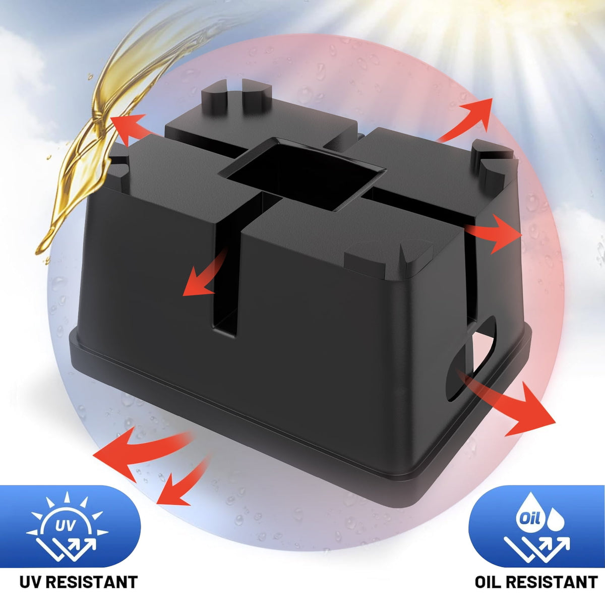 Trailer jack stabilizer blocks 2-pack