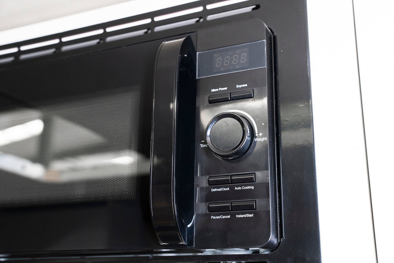 Compact 20L 700W microwave oven included in the RV appliance bundle
