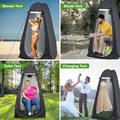 Pop-up camping shower and privacy tent