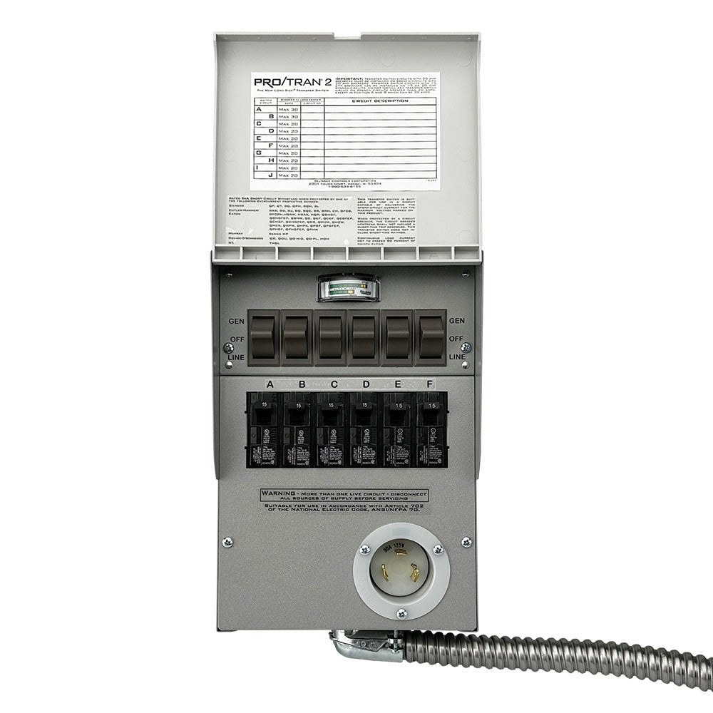 Jackery 120V 30A manual transfer switch cabinet
