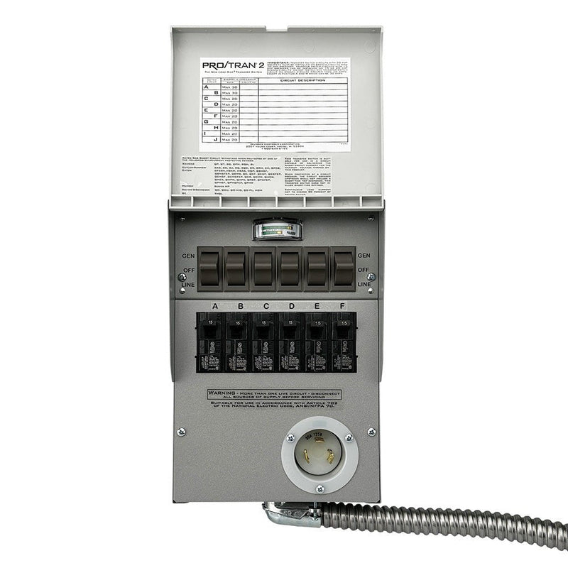 Jackery 120V 30A manual transfer switch cabinet