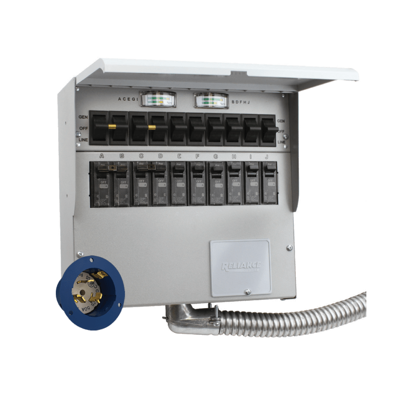 Jackery 240V 50A manual transfer switch cabinet