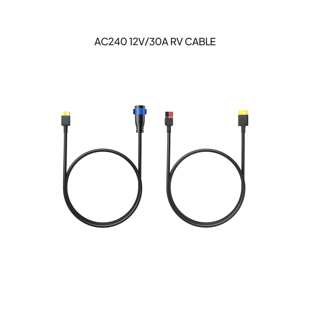 BLUETTI 12V 30A RV cable with aviation plug and bare leads