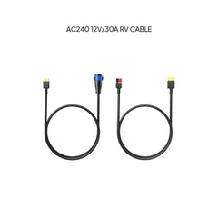 BLUETTI 12V 30A RV cable with aviation plug and bare leads