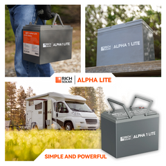 Rich Solar ALPHA 1 LITE 12V 100Ah LiFePO4 Battery