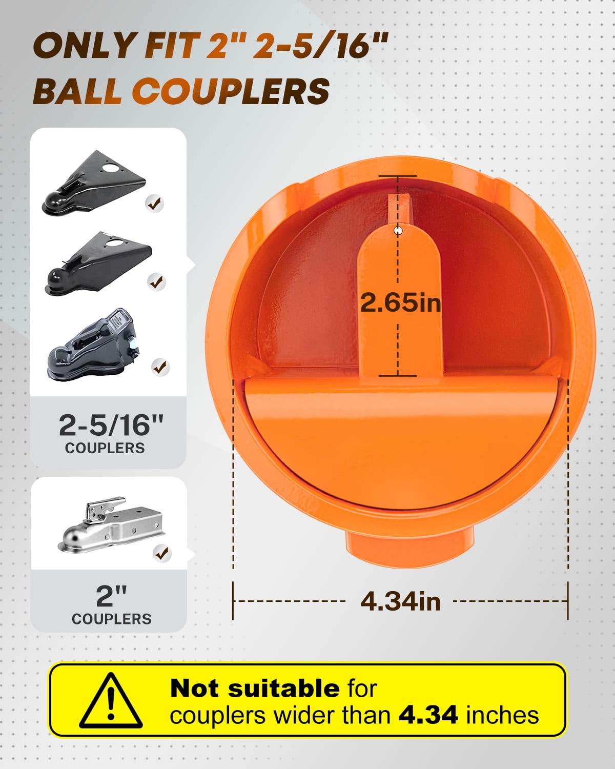 Kohree orange coupler lock, view 5