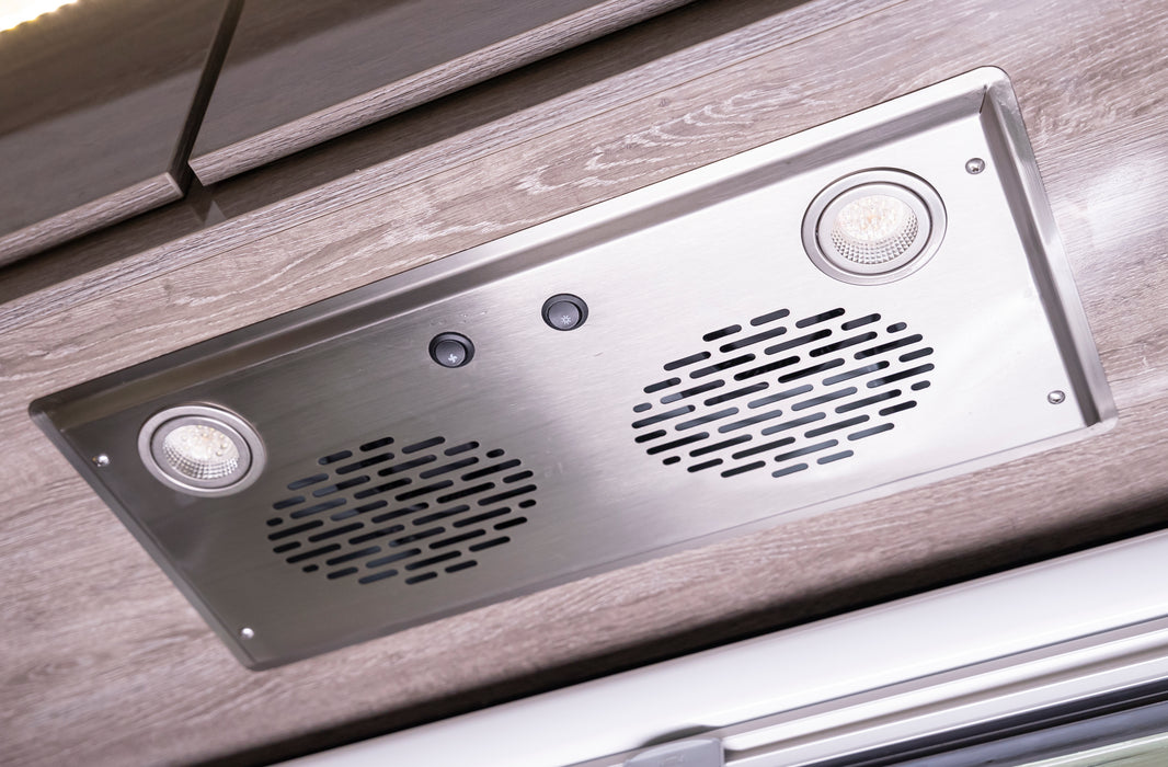 Range Hood Vent Stainless w/ Fan and Led Lights – Black Series