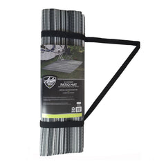 Reversible RV patio mat 6 x 9 ft, gray