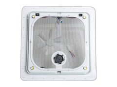 basic rv bathroom fan led light 12v on white background