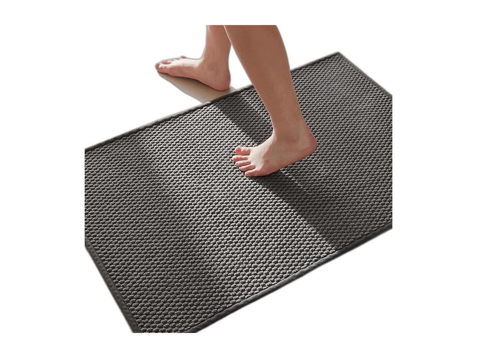 bathroom rugs non slip washable on white background