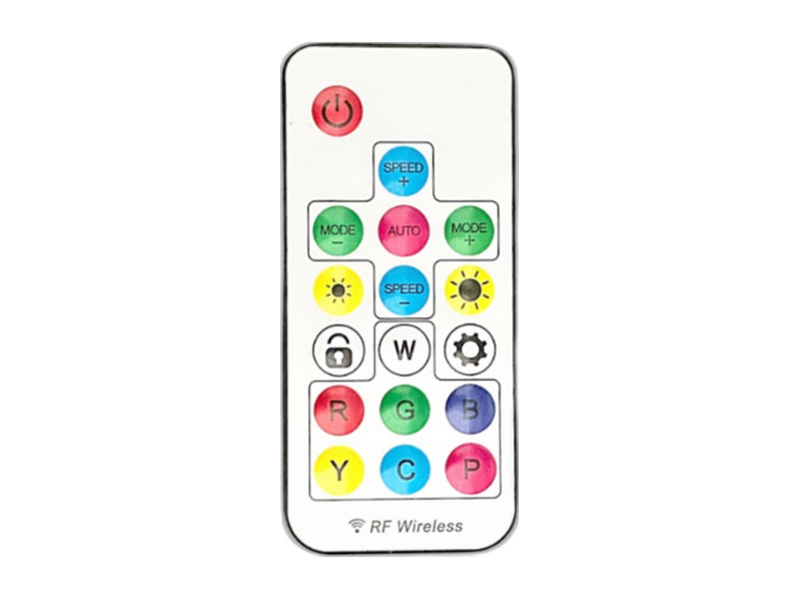 bedroom remote control on white background