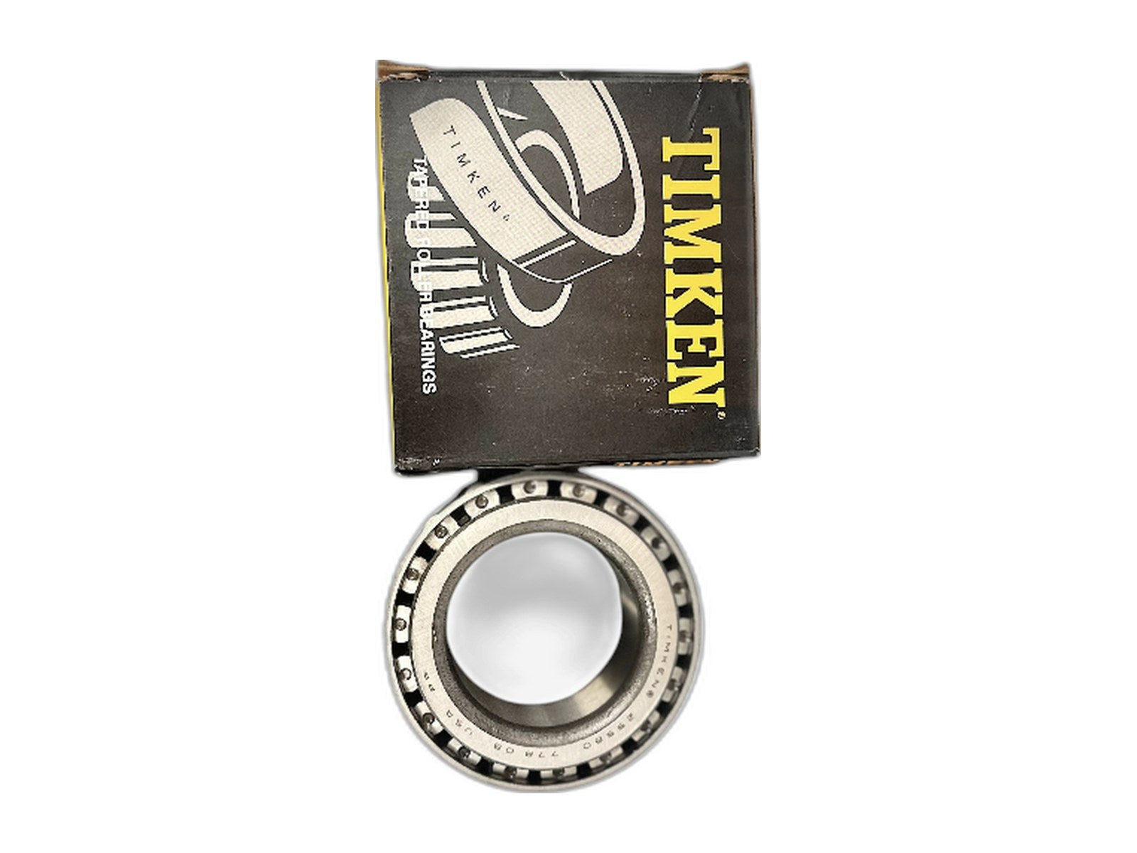 big bearings on white background