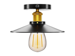 RV vintage ceiling light flush mount black