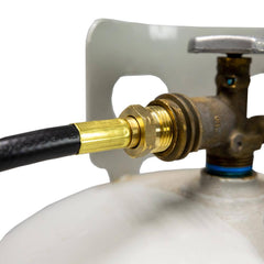 Mr. Heater extension hose detail