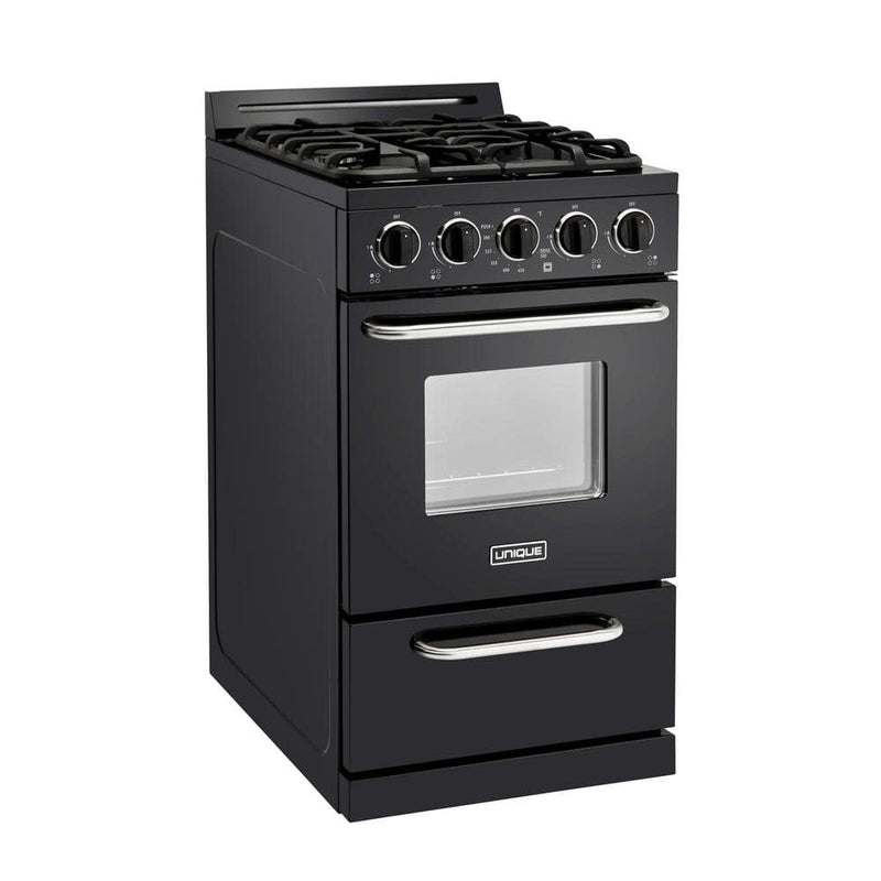 Unique off-grid 20 inch propane range