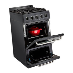 Unique off-grid 20 inch propane range