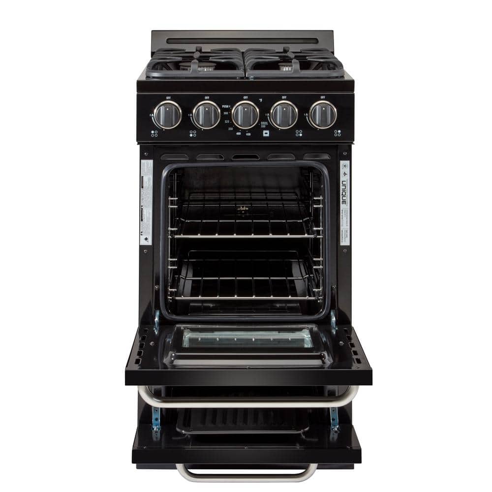 Unique off-grid 20 inch propane range