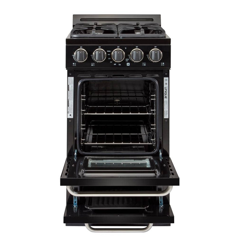 Unique off-grid 20 inch propane range
