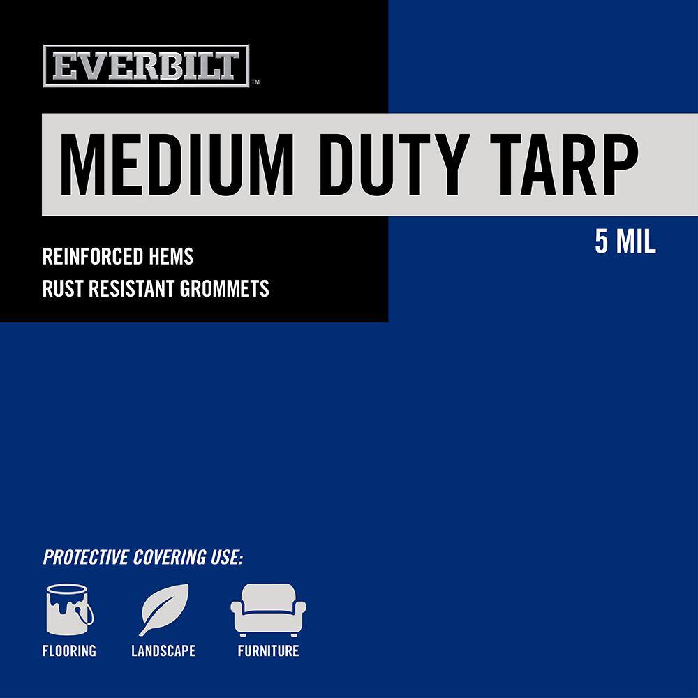 Blue medium duty tarp detail