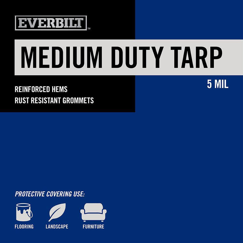Blue medium duty tarp detail