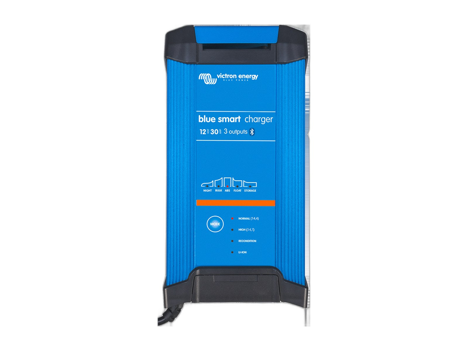 blue smart ip22 charger 1 output or 3 on white background