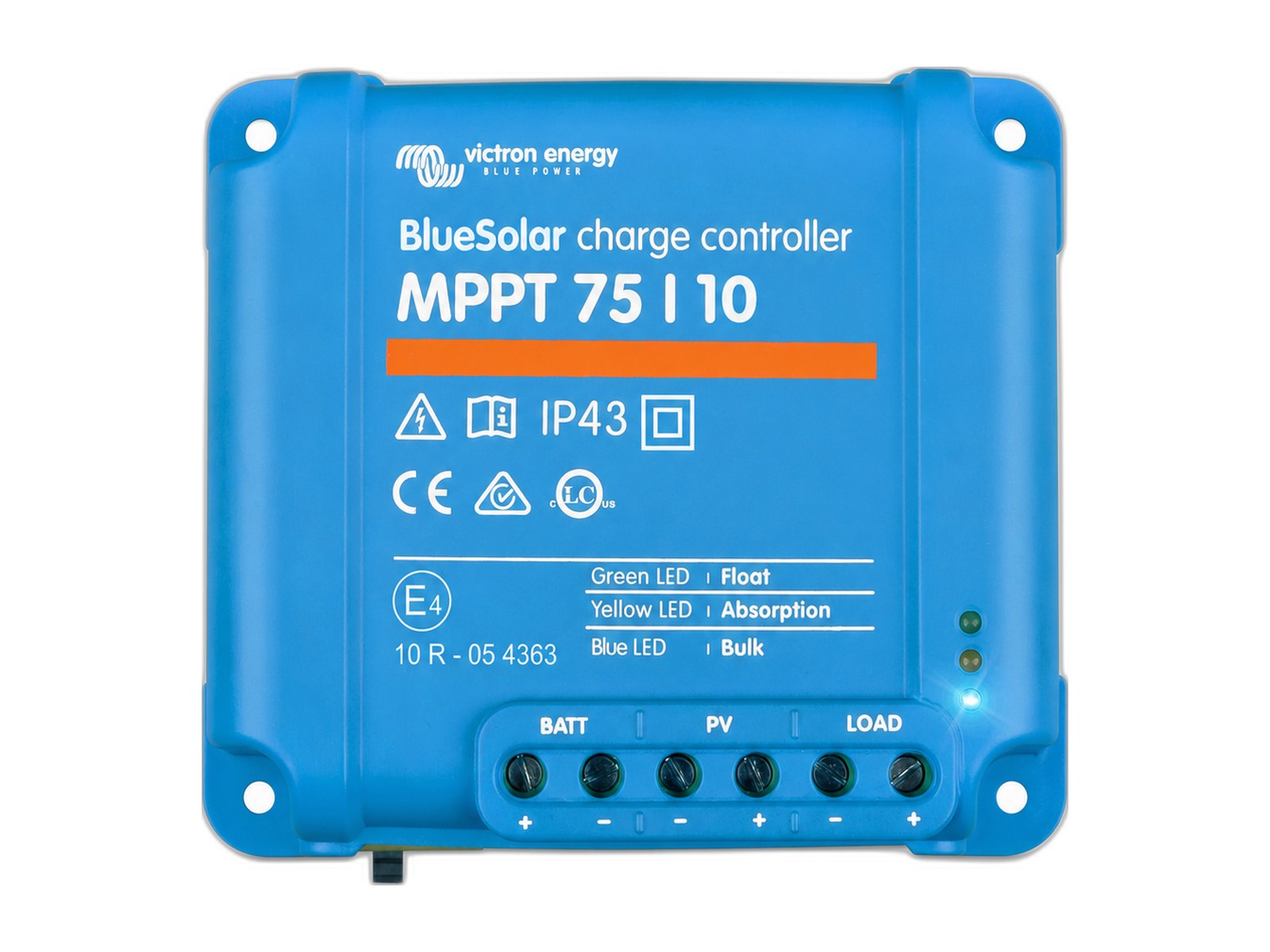 bluesolar mppt on white background