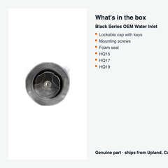 Black Series OEM Water Inlet — what's in the box