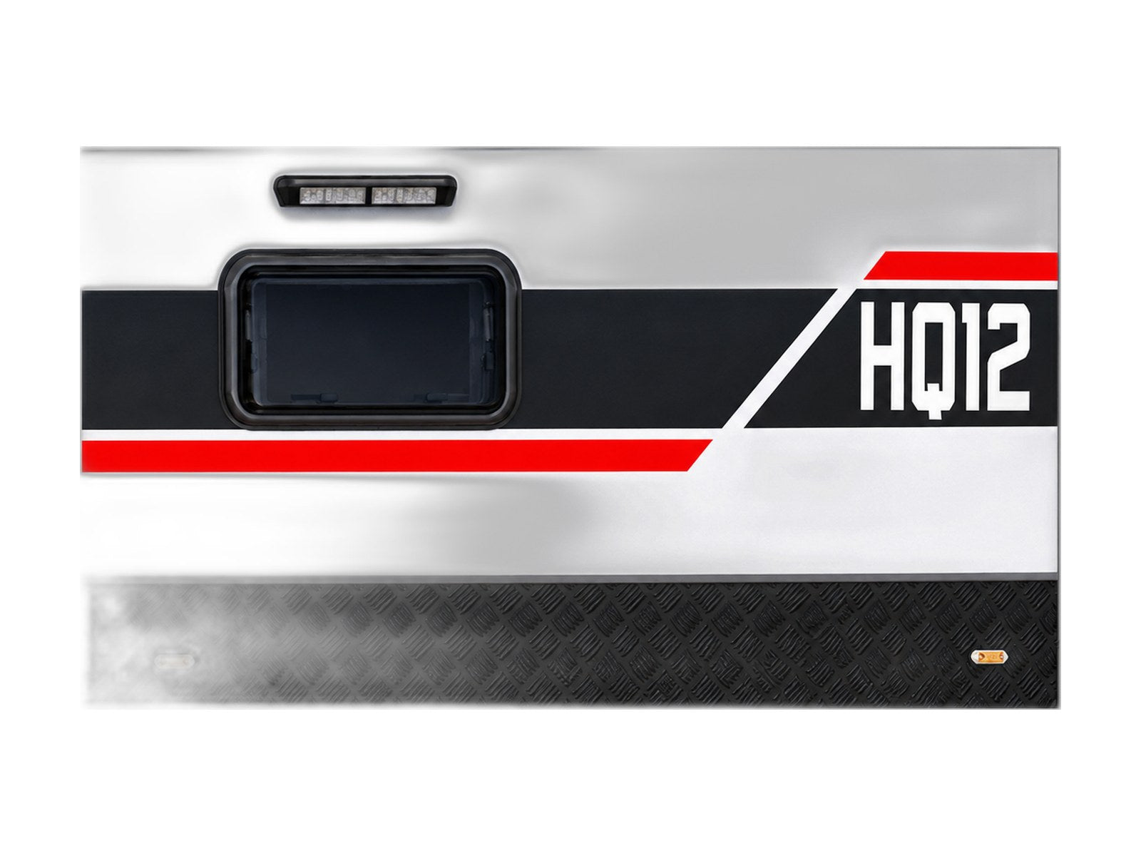 black series rv replacement window on white background