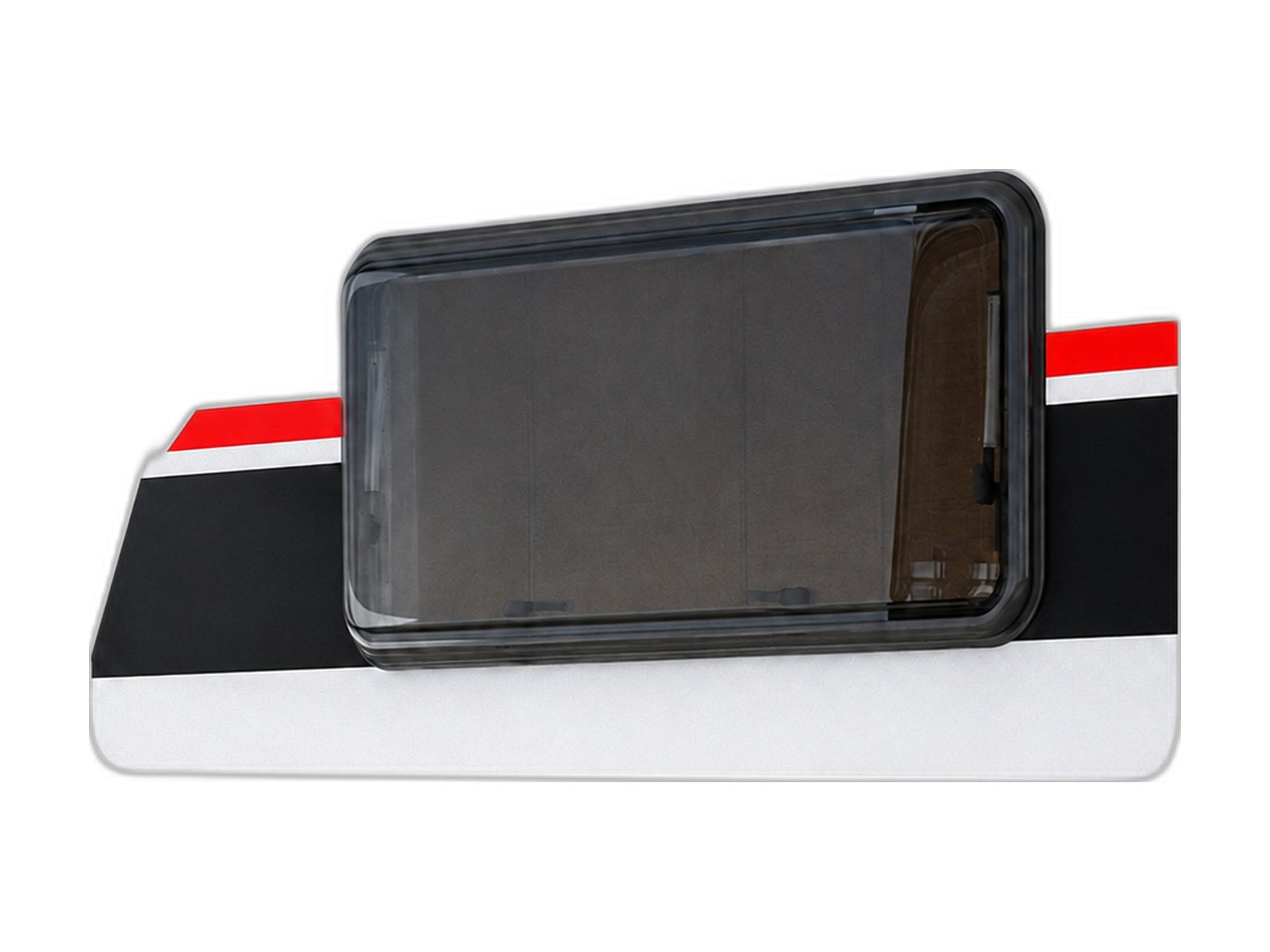black series rv replacement window on white background