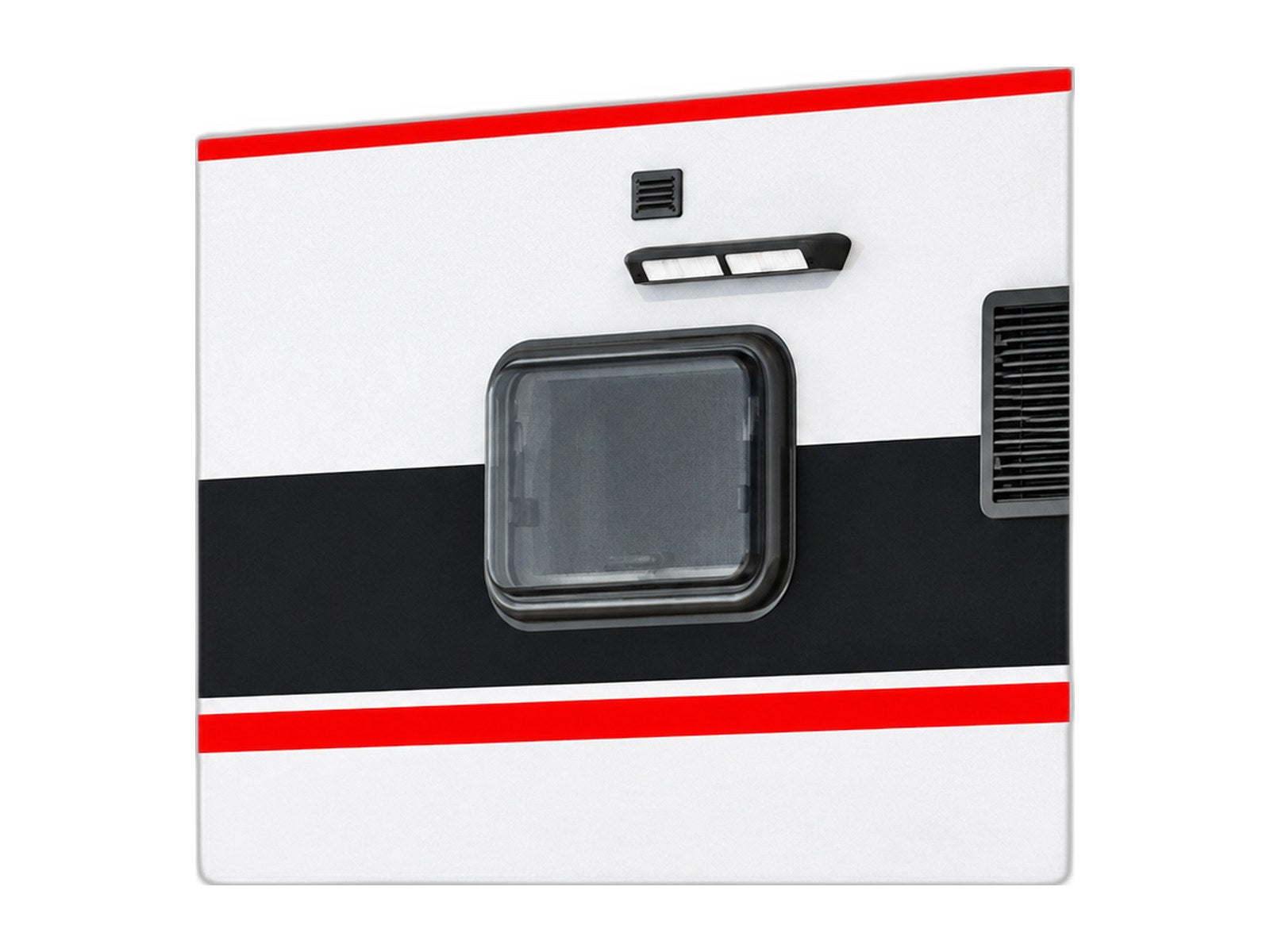 black series rv replacement window on white background
