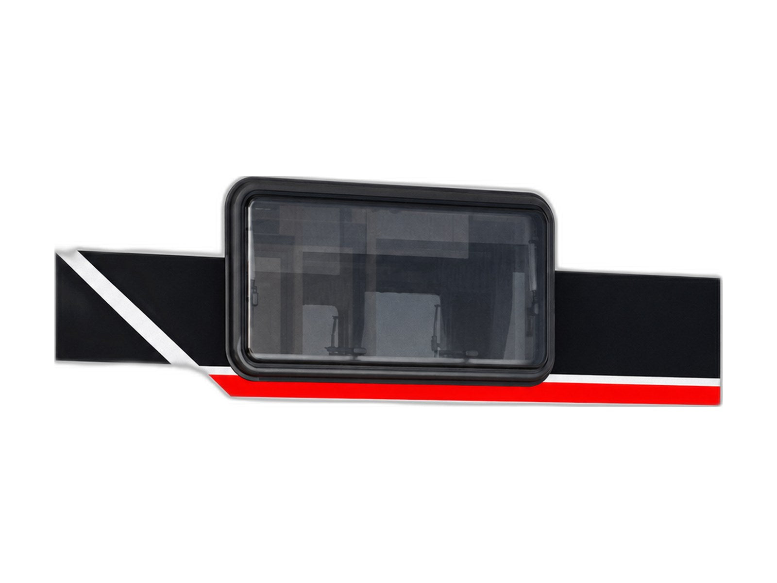 black series rv replacement window on white background