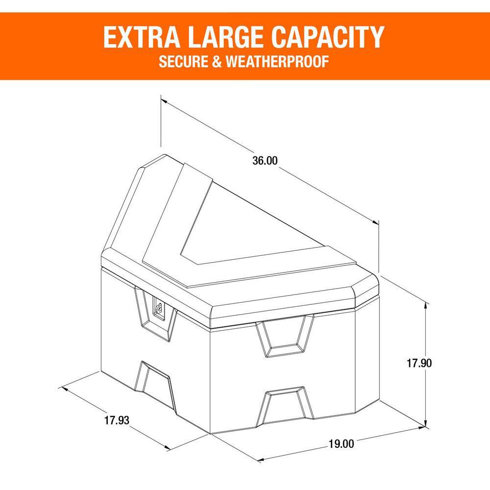 Buyers Products trailer tongue tool box