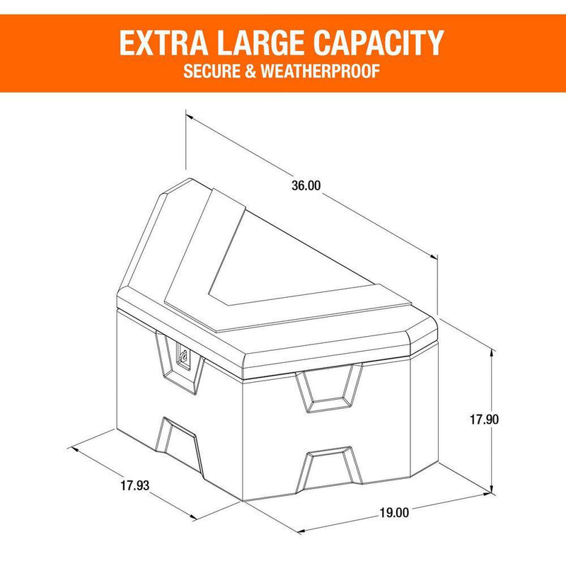 Buyers Products trailer tongue tool box