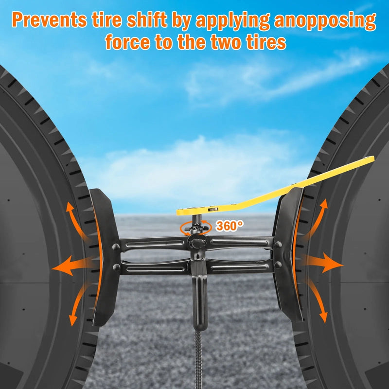 X-shaped RV wheel chock stabilizers, 2 sets