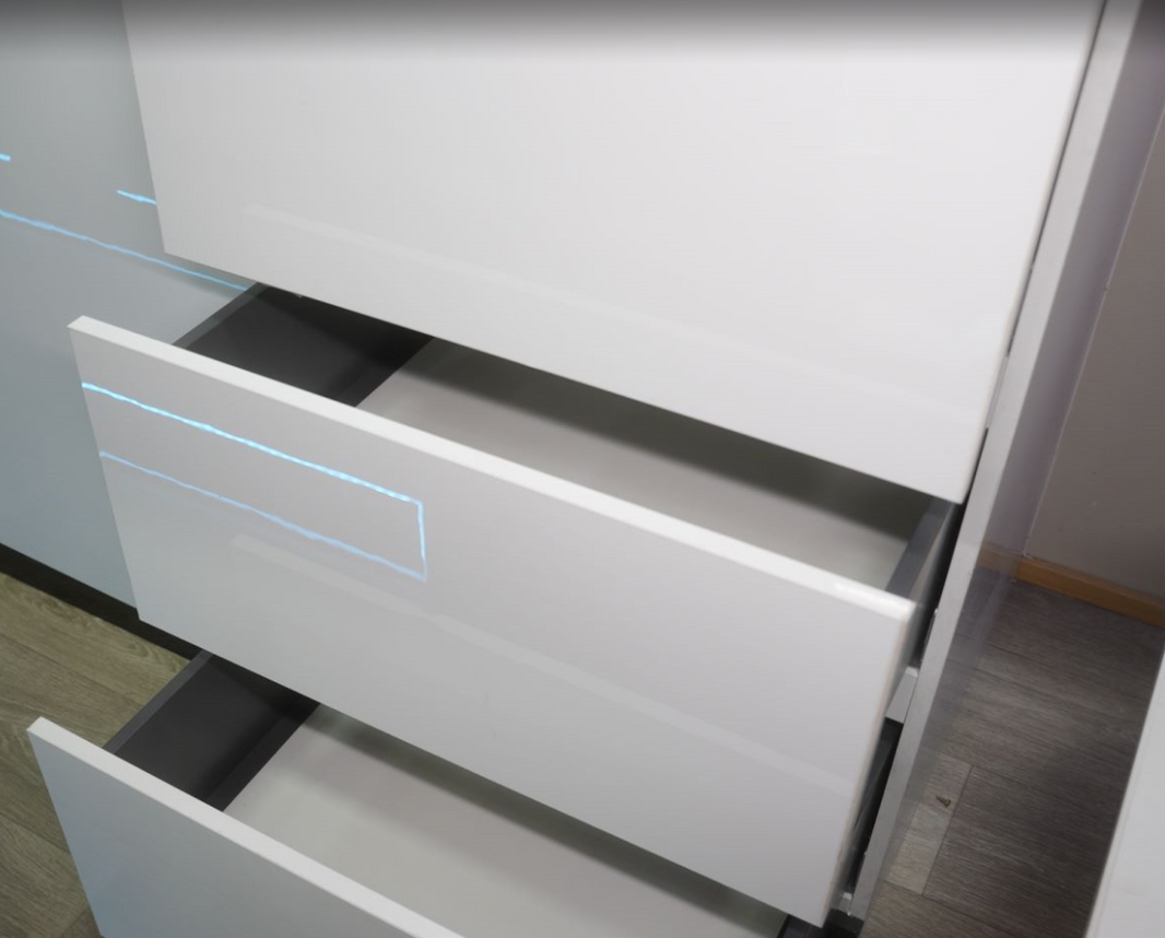 White Interior Cabinet Drawer – Black Series