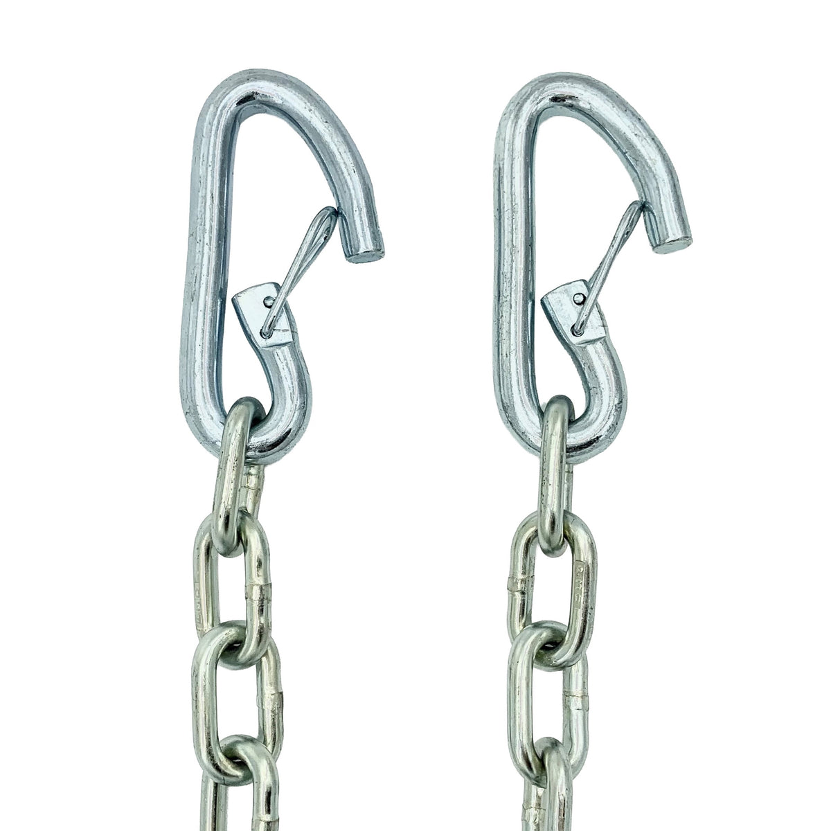 Peerless trailer safety chain 1/4 x 72 with latching S-hooks