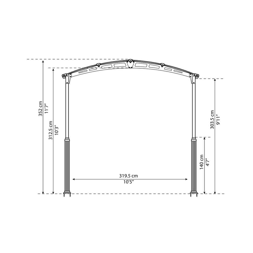 Palram Canopia Alpine RV carport 12 x 21 ft