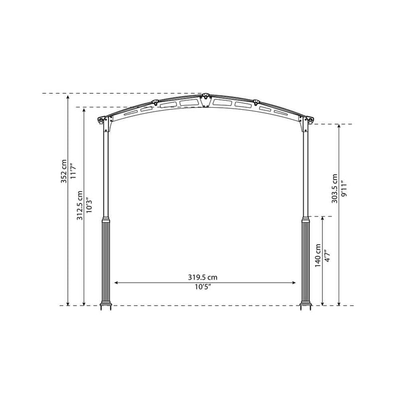Palram Canopia Alpine RV carport 12 x 21 ft