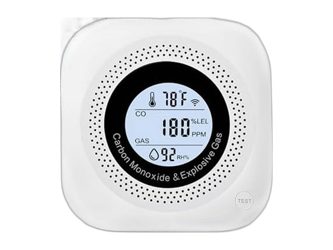 4-in-1 plug-in CO and gas detector